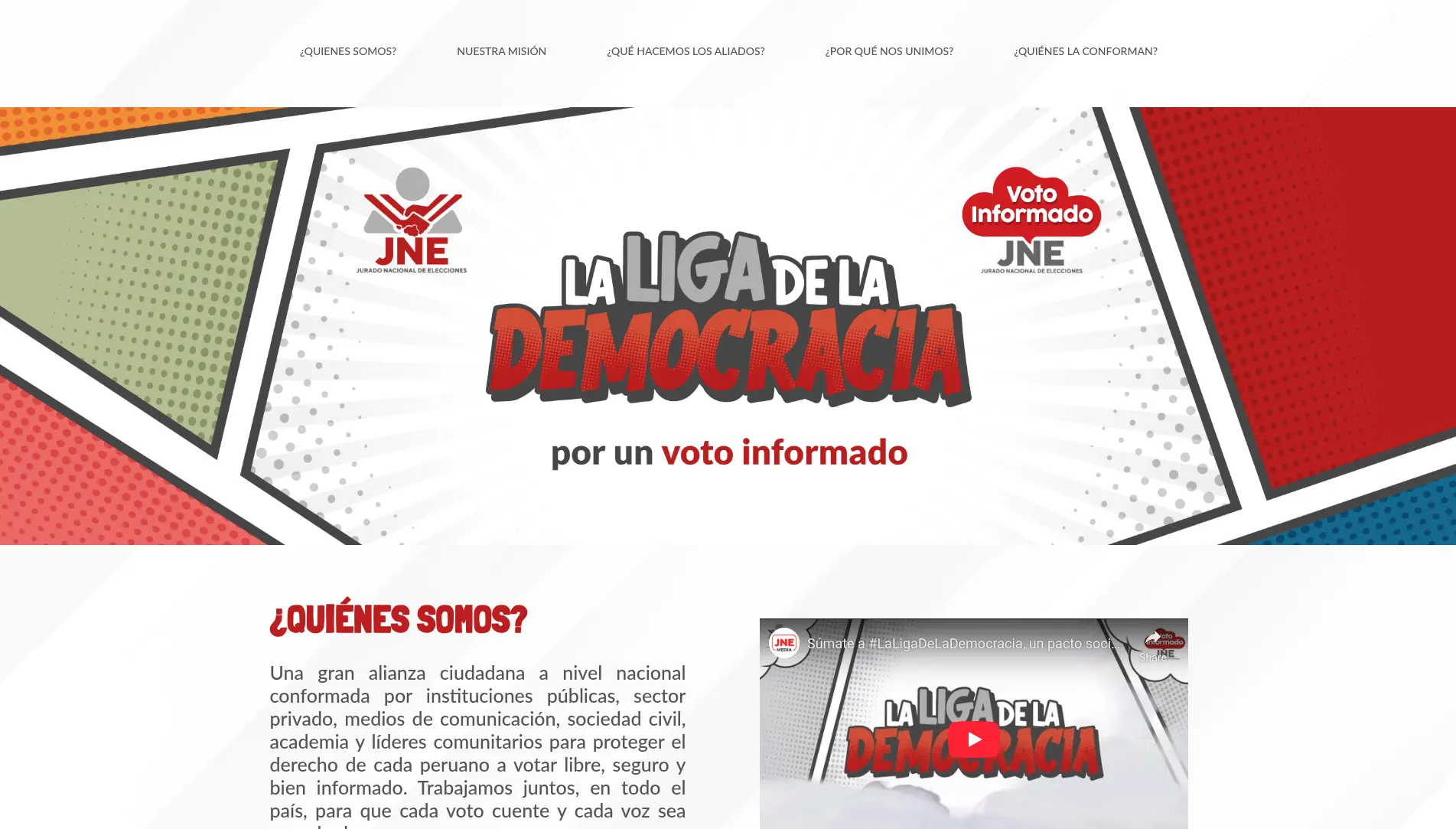 Liga de la democracia - JNE